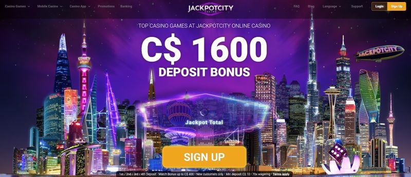 jackpotcitycasino.com website